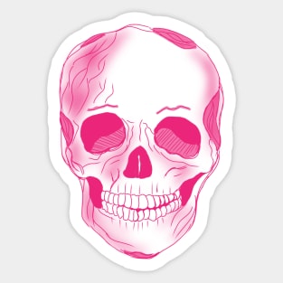 Pink Skull Sticker